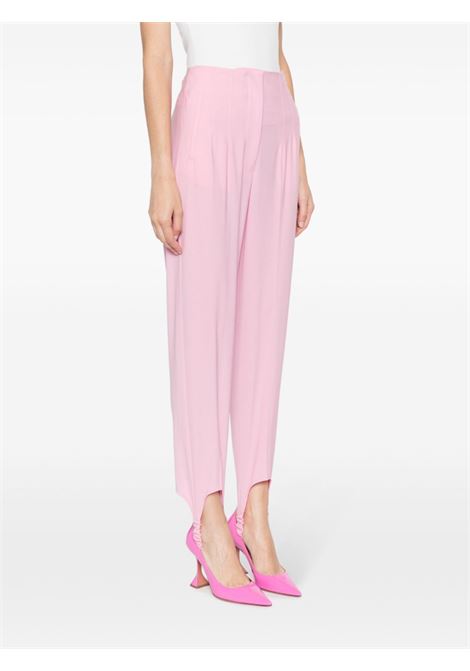 Pantaloni a vita alta in rosa - donna GIUSEPPE DI MORABITO | FW23085PA22967